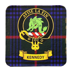 Clan Crest Drink Coaster - Kennedy