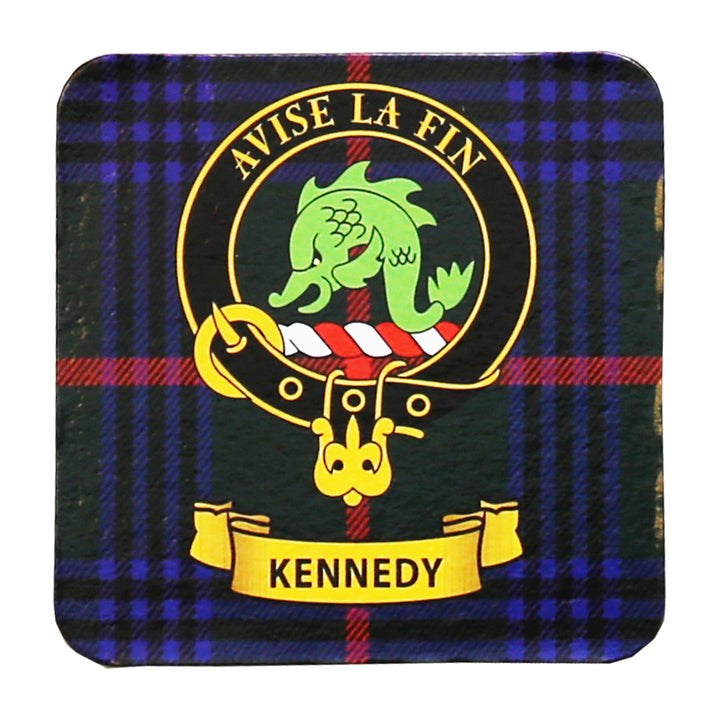 Clan Crest Drink Coaster - Kennedy