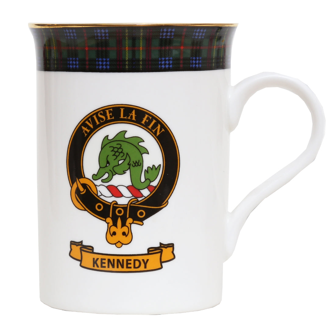 Clan Crest China Mug - Kennedy