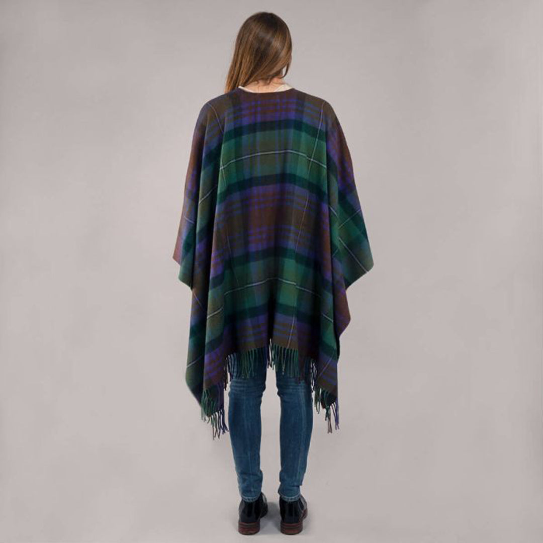 Lambswool Tartan Cape - Isle of Skye Back