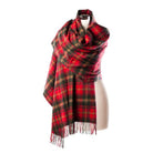 Lambswool Tartan Stole - Canadian Dark Maple