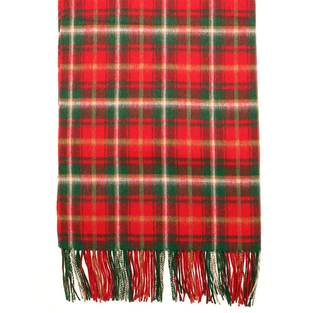 Lambswool Tartan Stole - Canadian Dark Maple