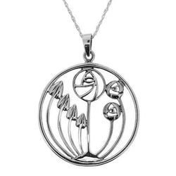 Large Mackintosh Silver Pendant