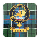 Clan Crest Drink Coaster - Leslie