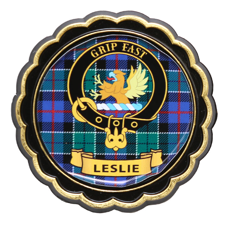 Clan Crest Fridge Magnet - Leslie