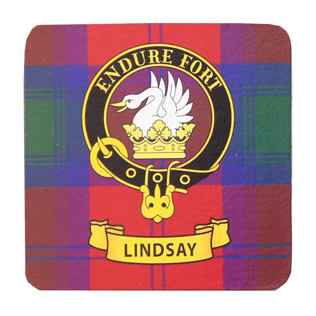 Clan Crest Drink Coaster - Lindsay