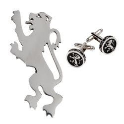 Lion Kilt Pin and Cufflink Set