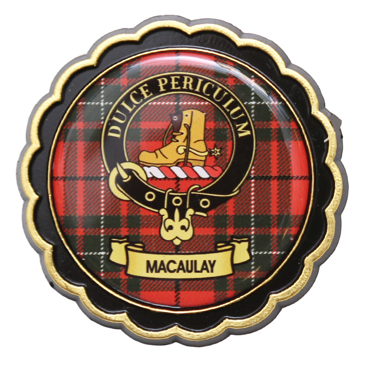 Clan Crest Fridge Magnet - MacAulay