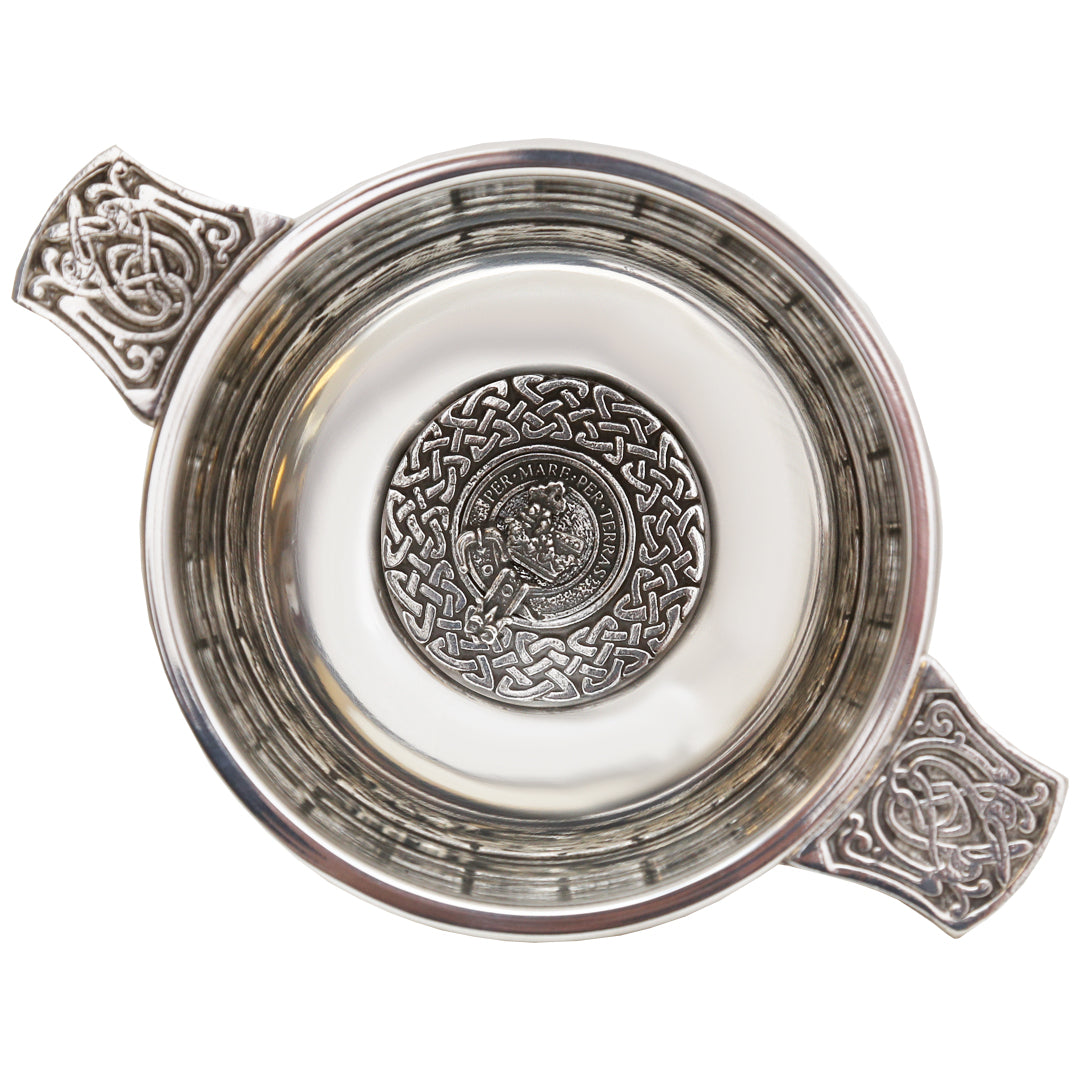 Clan Crest Quaich - MacDonald Silver