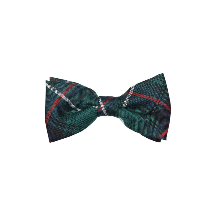 Boy's Tartan Bow Tie - MacDonald of the Isles Green Modern