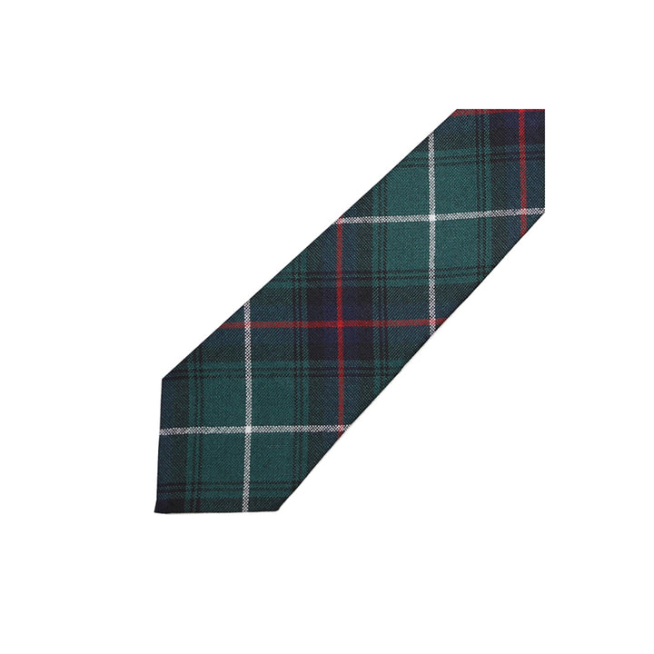 Boy's Tartan Tie - MacDonald of the Isles Green Modern