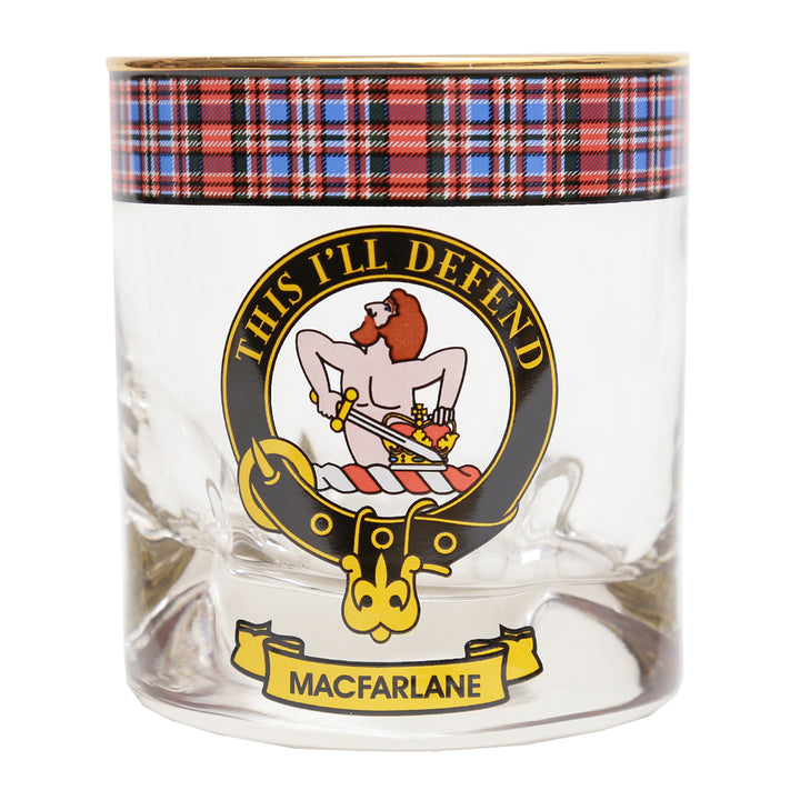 Clan Crest Whisky Glass - MacFarlane