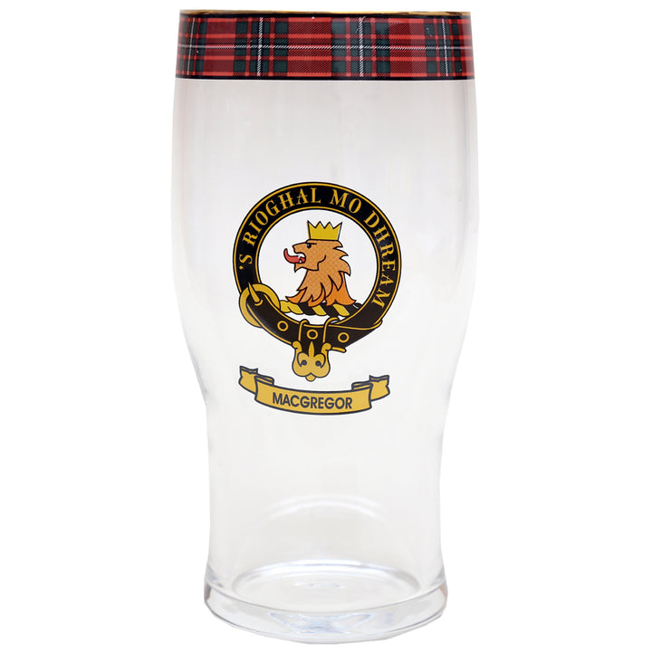 Clan Crest Beer Glass - MacGregor
