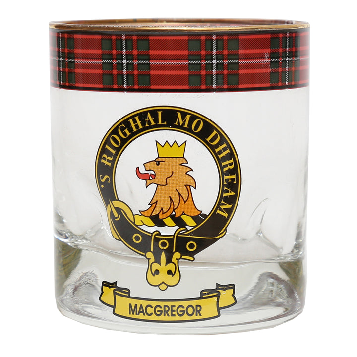 Clan Crest Whisky Glass - MacGregor