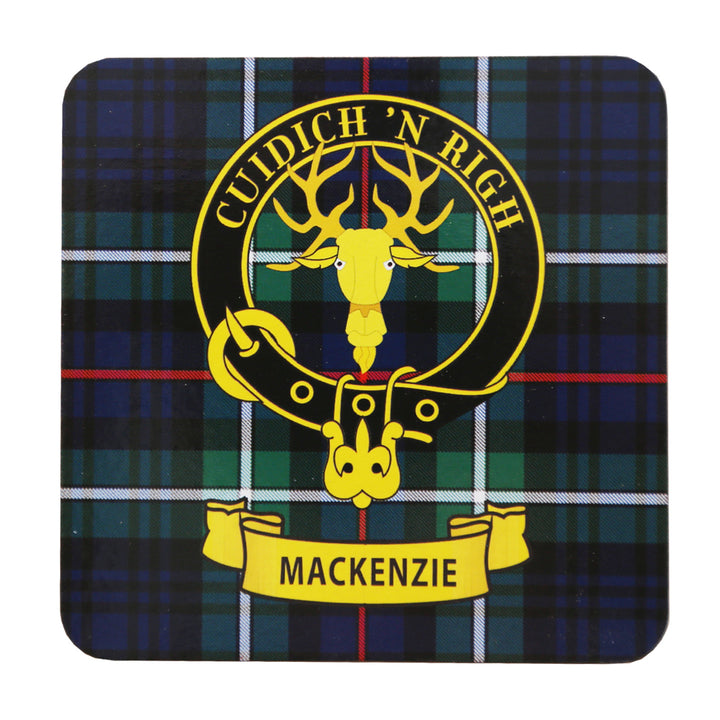 Clan Crest Drink Coaster - MacKenzie of Seaforth