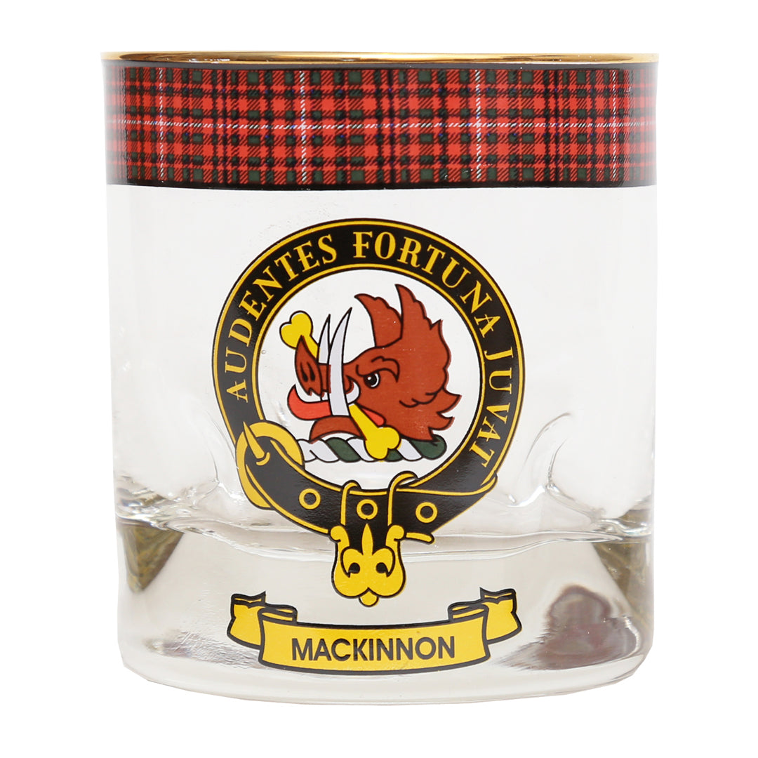 Clan Crest Whisky Glass - MacKinnon