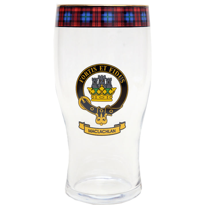 Clan Crest Beer Glass - MacLachlan