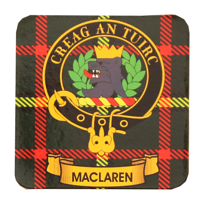 Clan Crest Drink Coaster - MacLaren