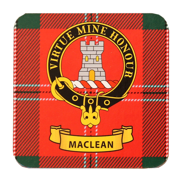 Clan Crest Drink Coaster - MacLean