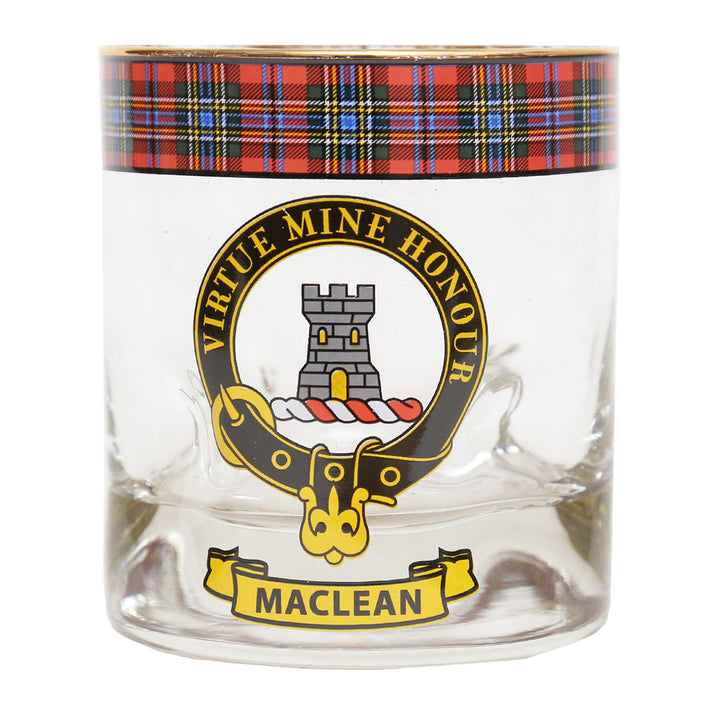 Clan Crest Whisky Glass - MacLean