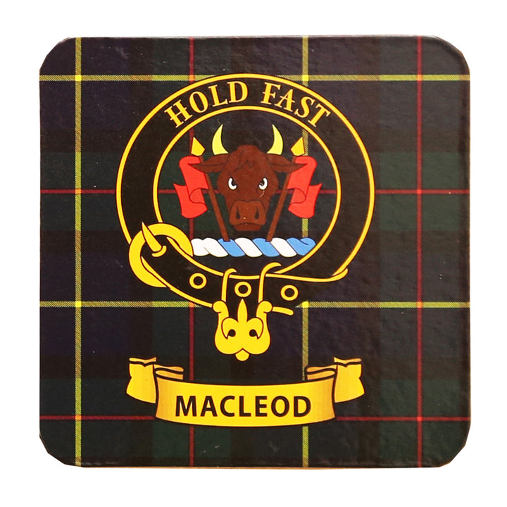Clan Crest Drink Coaster - MacLeod of Harris