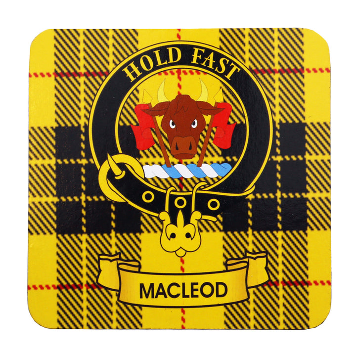 Clan Crest Drink Coaster - MacLeod of Lewis