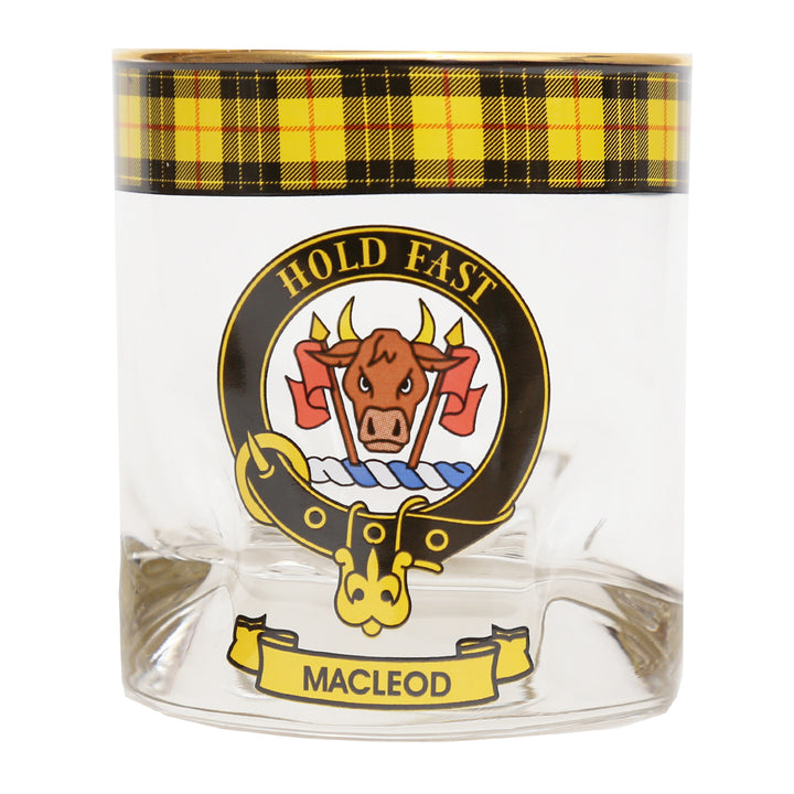 Clan Crest Whisky Glass - MacLeod of Lewis