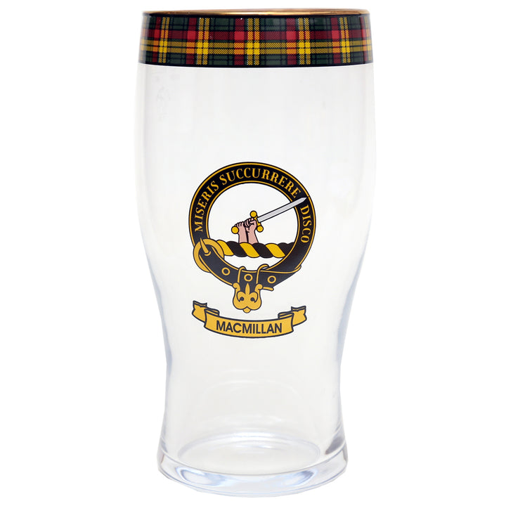 Clan Crest Beer Glass - MacMillan