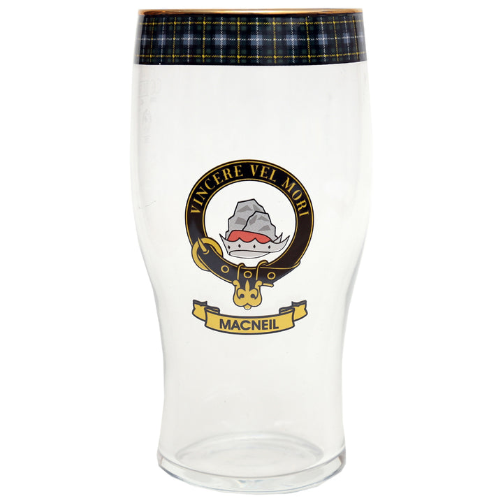 Clan Crest Beer Glass - MacNeil