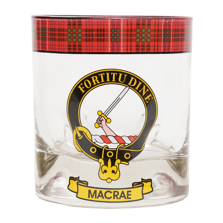 Clan Crest Whisky Glass - MacRae