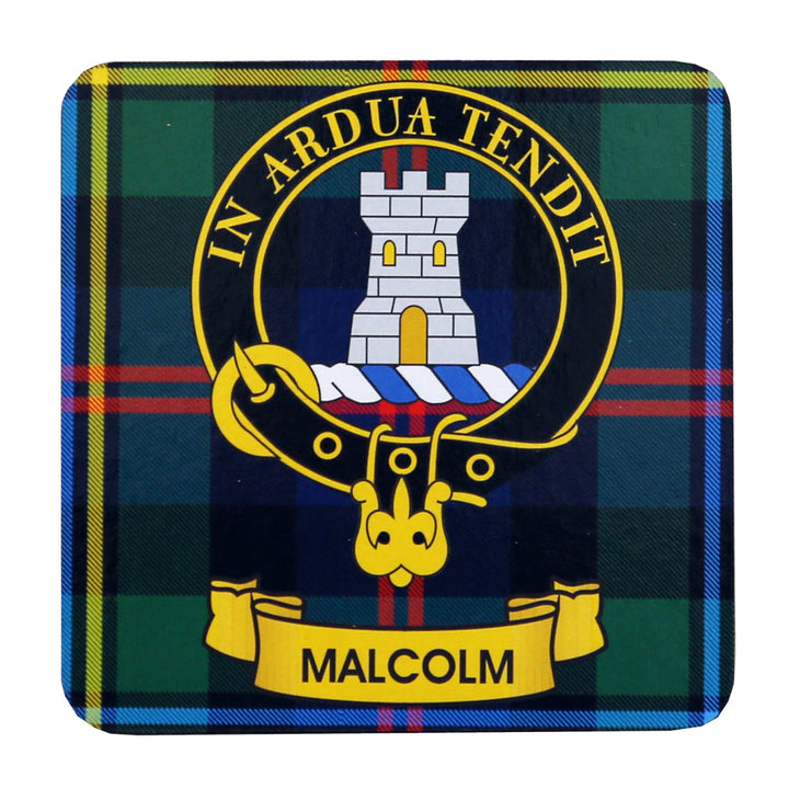 Clan Crest Drink Coaster - Malcolm