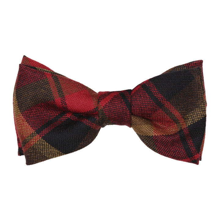 Men's Tartan Bow Tie - Maple Leaf Canadian