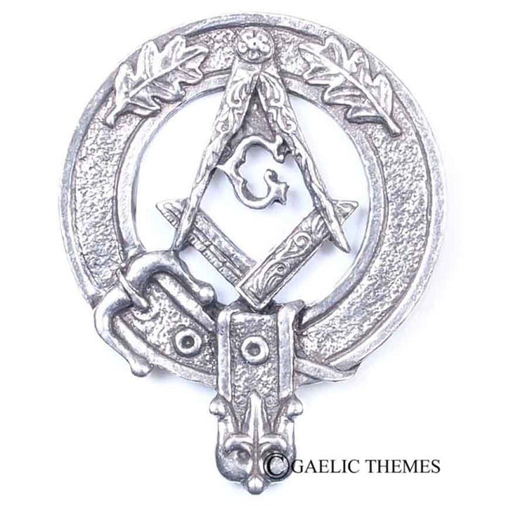 Clan Crest Cap Badge - Masonic