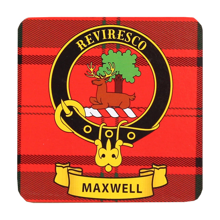 Clan Crest Drink Coaster - Maxwell