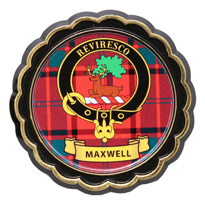 Clan Crest Fridge Magnet - Maxwell