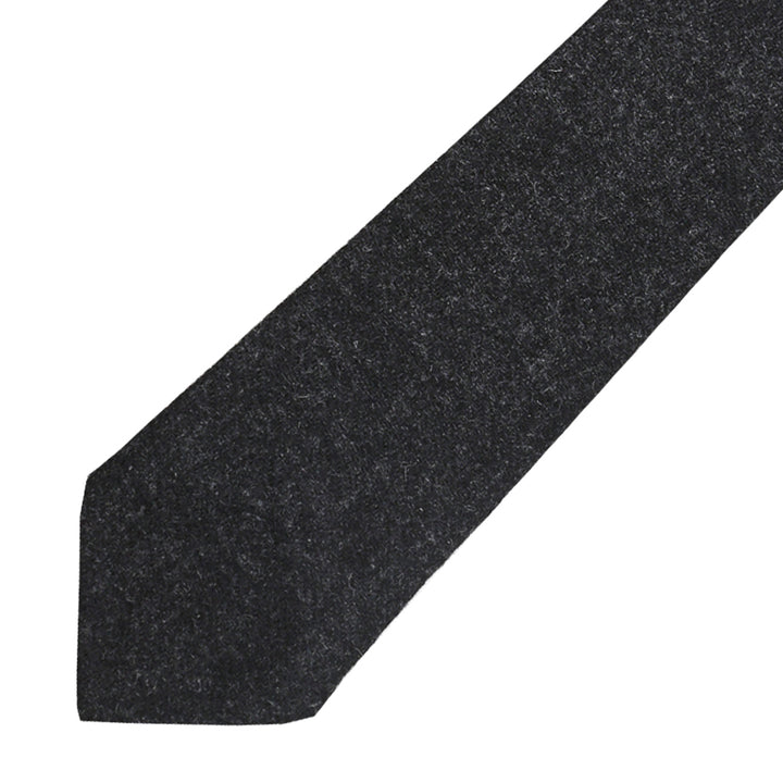 Men's Tweed Tie - Charcoal
