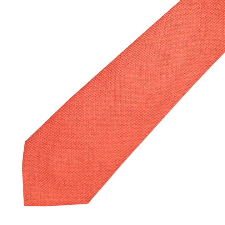 Men's Wool Tie - Orange
