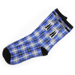 Mens Novelty Kilt Socks - Blue