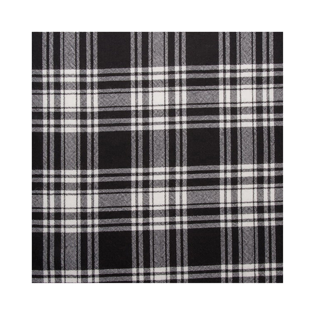 Tartan County Cap - Menzies Black and White