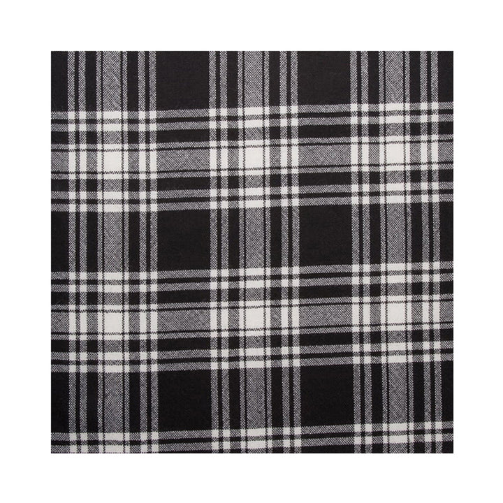 Tartan Pocket Square - Menzies Black and White