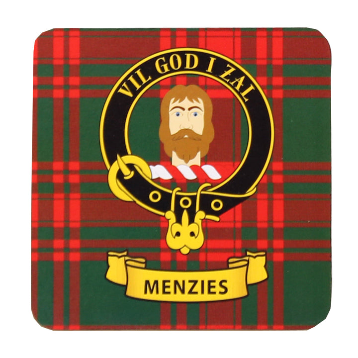 Clan Crest Drink Coaster - Menzies