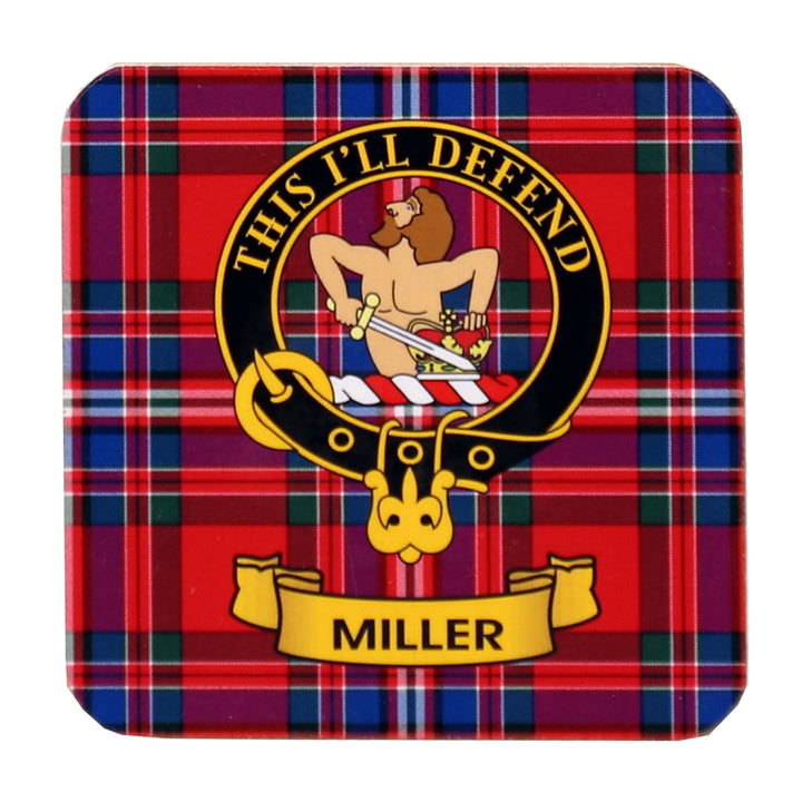 Clan Crest Drink Coaster - Miller