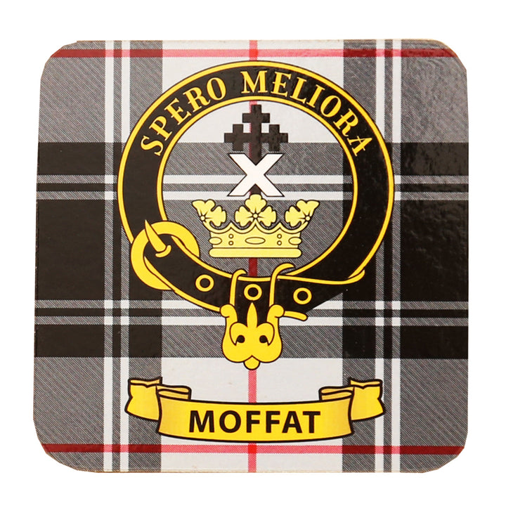 Clan Crest Drink Coaster - Moffat