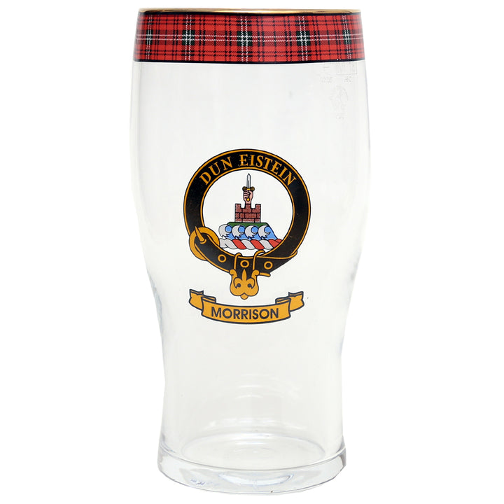 Clan Crest Beer Glass - Morrison