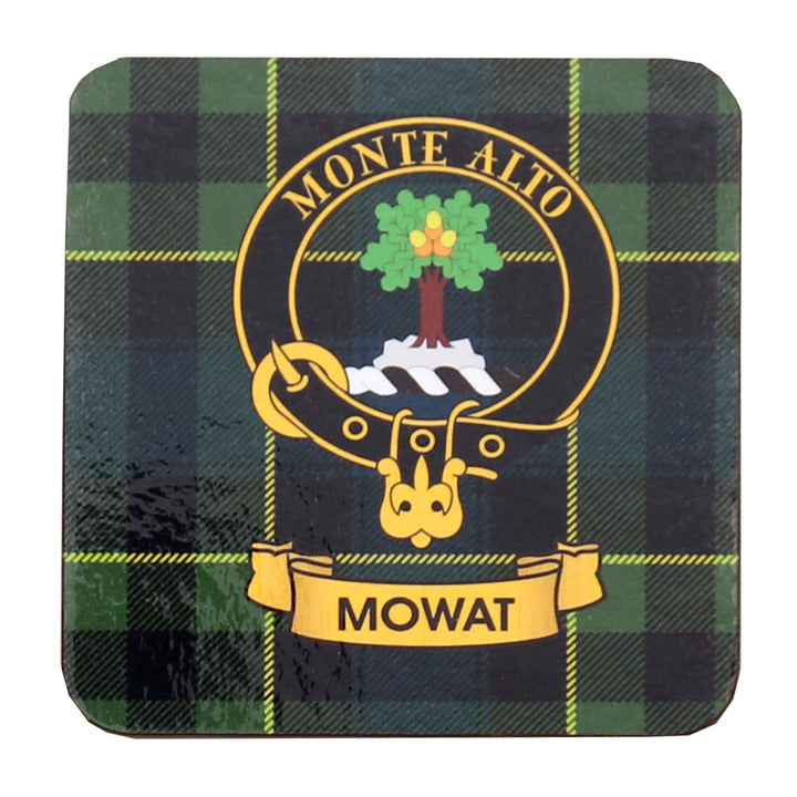 Clan Crest Drink Coaster - Mowat