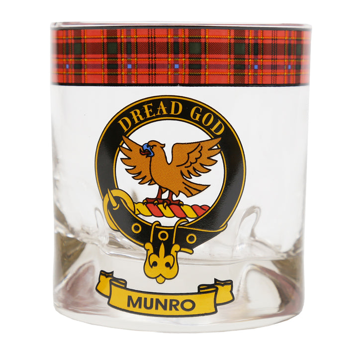Clan Crest Whisky Glass - Munro