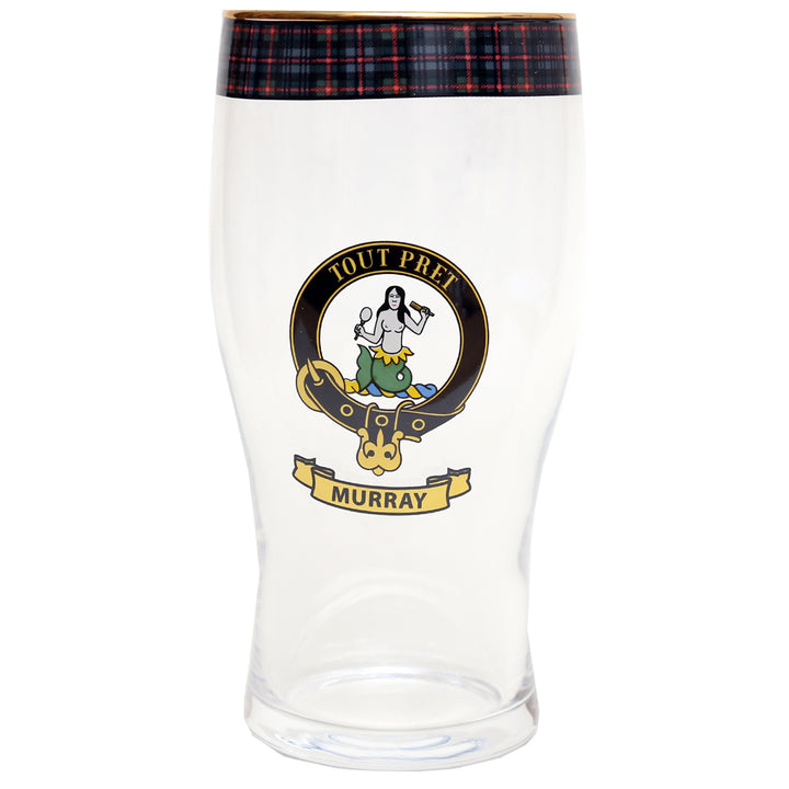 Clan Crest Beer Glass - Murray