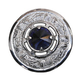 National Brooch - 2 Inches Blue