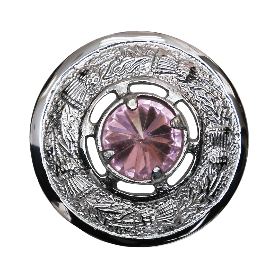 National Brooch - 2 Inches Pink