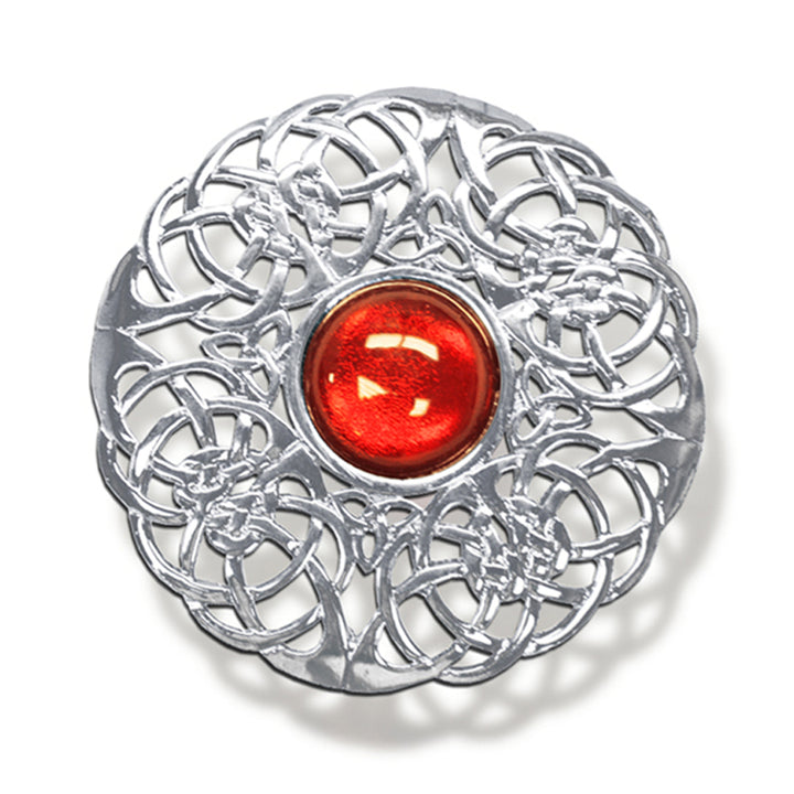 National Brooch - 3 Inches (Red)